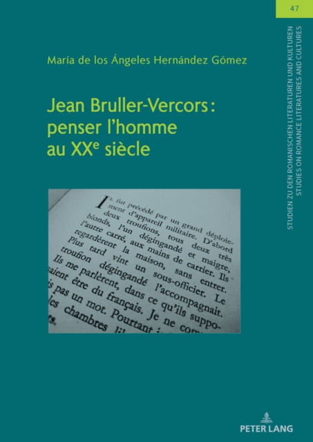 Jean Bruller-Vercors: penser l'homme au XXe siecle