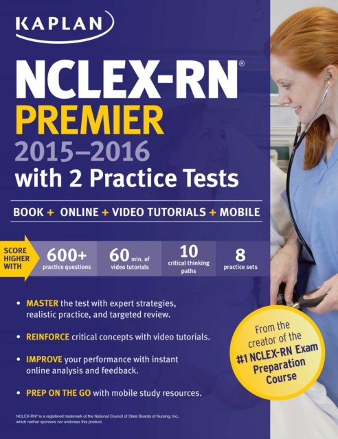 NCLEX-RN Premier 2015-2016 with 2 Practice Tests