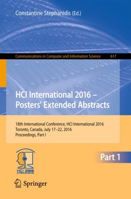 HCI International 2016 - Posters' Extended Abstracts