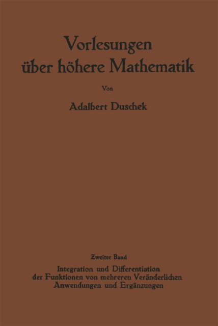 Vorlesungen über höhere Mathematik