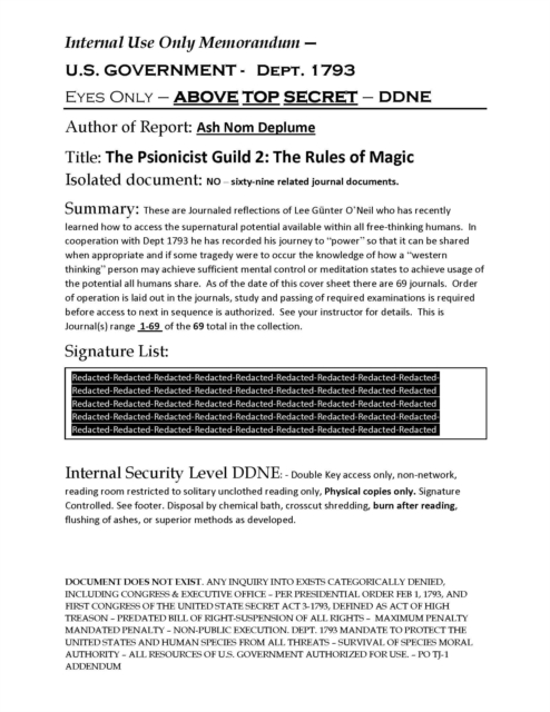 Psionicist Guild 2: The Rules of Magic