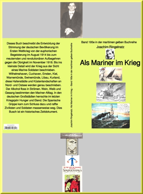 Joachim Ringelnatz: Als Mariner im Krieg  – Band 195e in der maritimen gelben Buchreihe – bei Jürgen Ruszkowski