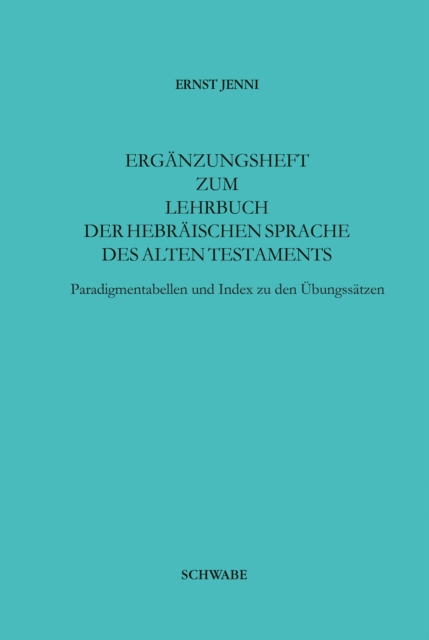 Ergänzungsheft zum Lehrbuch der Hebräischen Sprache