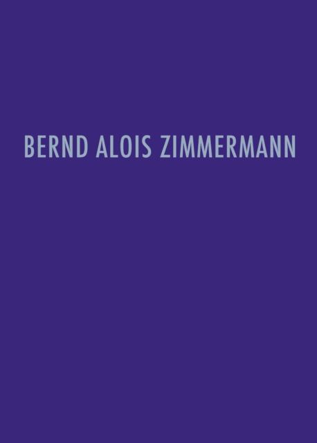 Bernd Alois Zimmermann Werkverzeichnis
