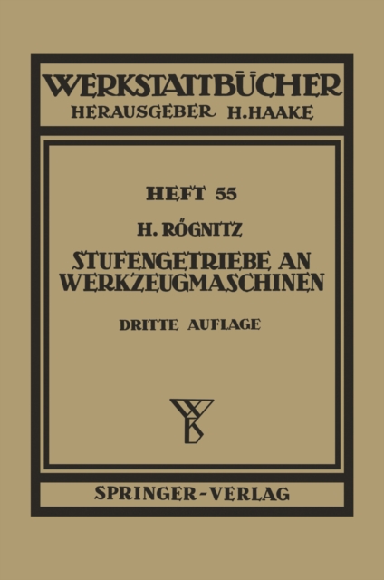 Stufengetriebe an Werkzeugmaschinen