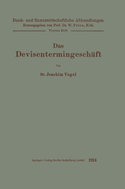 Das Devisentermingeschäft