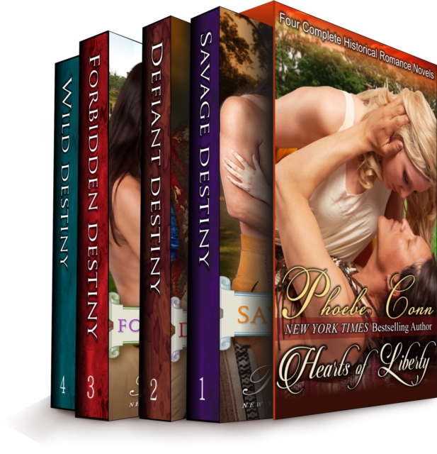 Hearts of Liberty (Four Complete Historical Romance Novels in One)