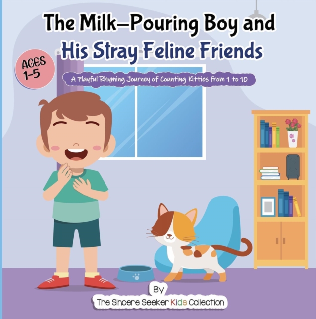 Milk-Pouring Boy and his Stray Feline Friends
