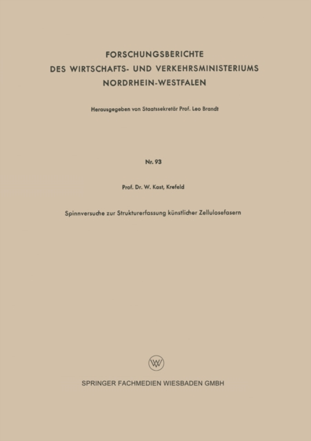 Spinnversuche zur Strukturerfassung künstlicher Zellulosefasern