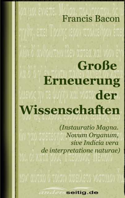 Große Erneuerung der Wissenschaften