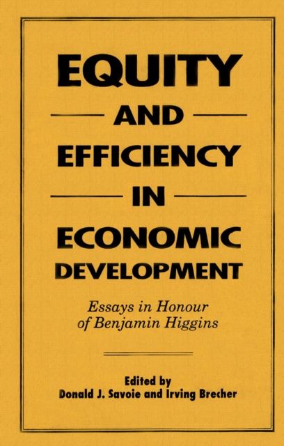 Equity and Efficiency in Economic Development