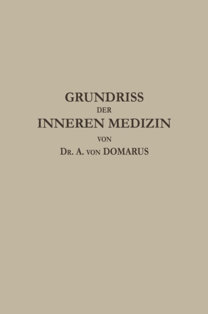 Grundriß der inneren Medizin