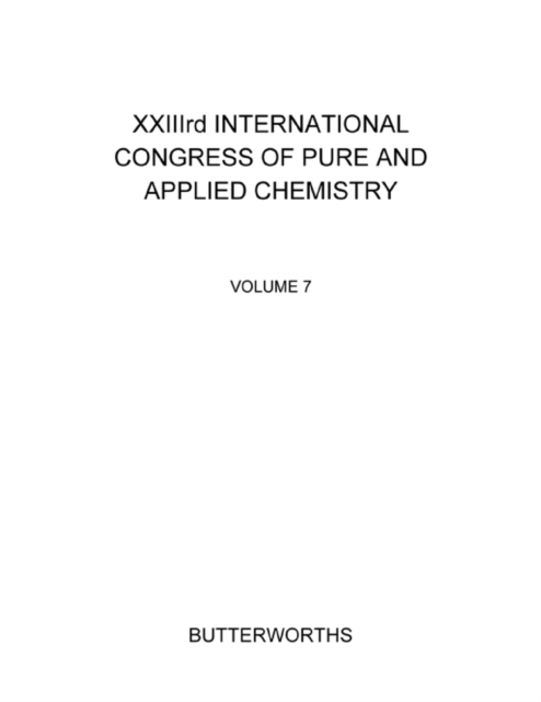 XXIIIrd International Congress of Pure and Applied Chemistry